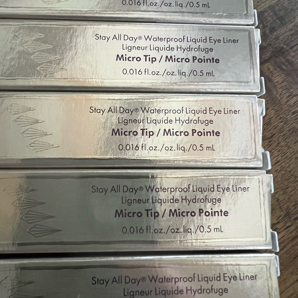 Set of 5 Stila Micro Tip Intense Black Eyeliner- New - Picture 1 of 3